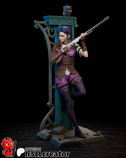 Caitlyn | 3D Printed Resin Model | Unpainted or Hand-Painted