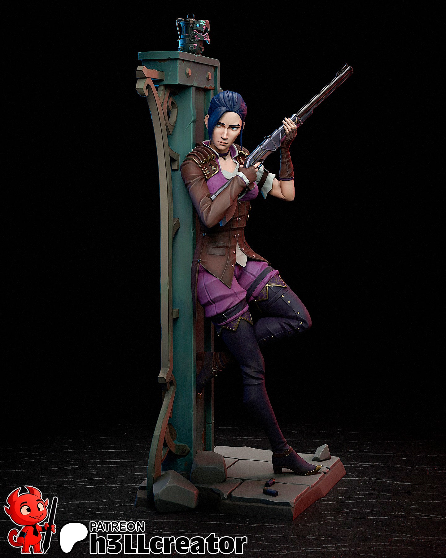 Caitlyn | 3D Printed Resin Model | Unpainted or Hand-Painted
