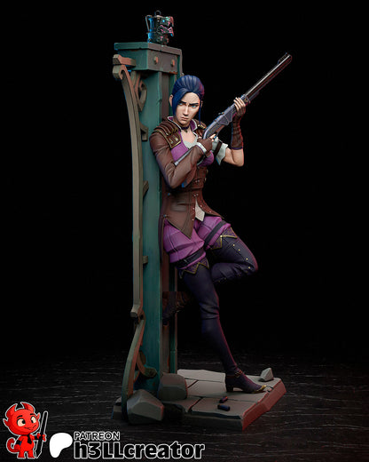 Caitlyn | 3D Printed Resin Model | Unpainted or Hand-Painted