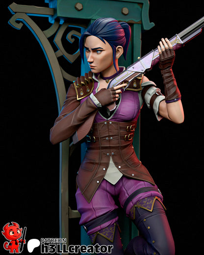 Caitlyn | 3D Printed Resin Model | Unpainted or Hand-Painted