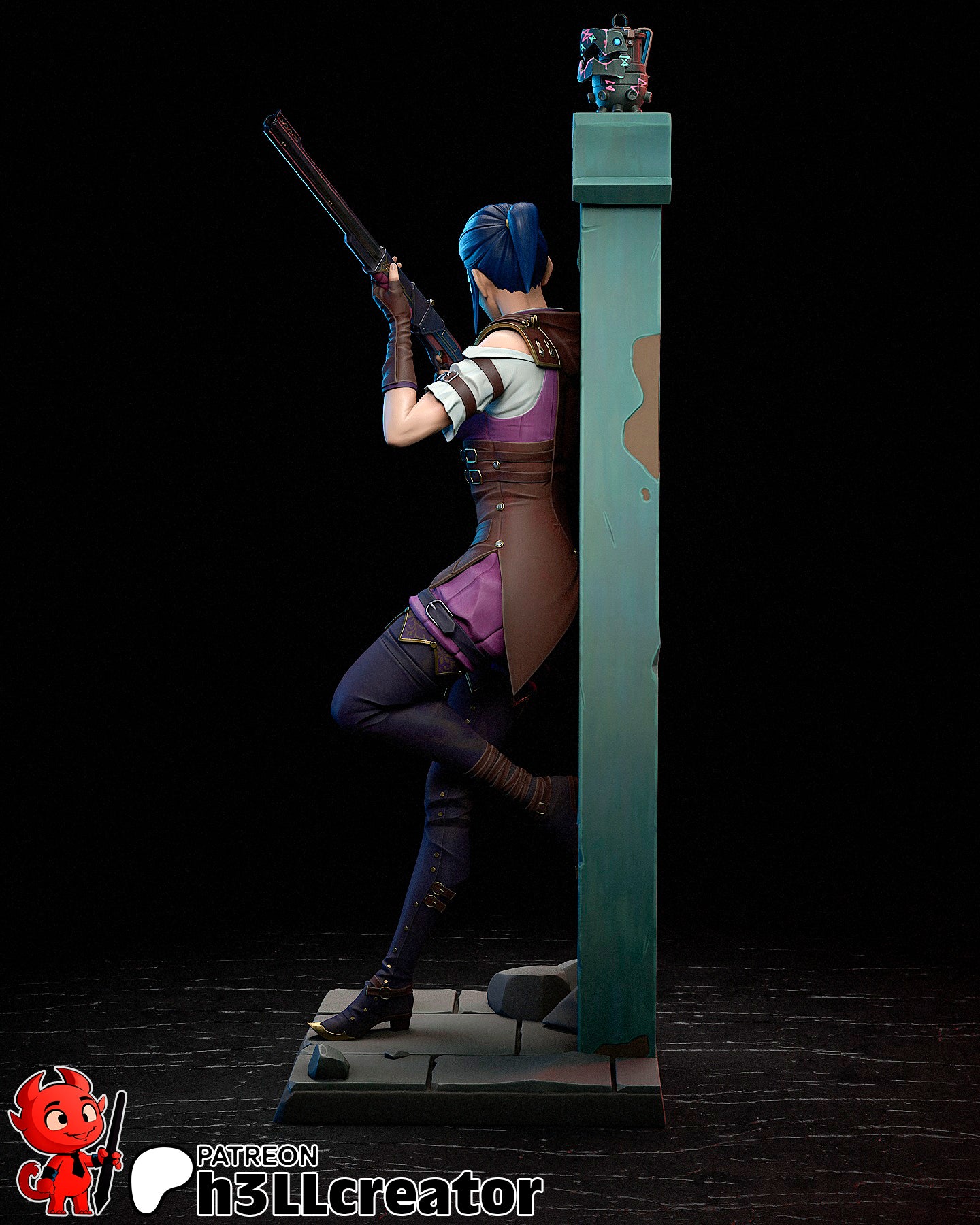Caitlyn | 3D Printed Resin Model | Unpainted or Hand-Painted
