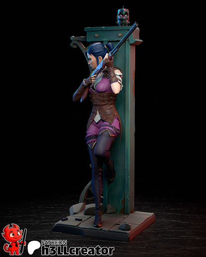 Caitlyn | 3D Printed Resin Model | Unpainted or Hand-Painted