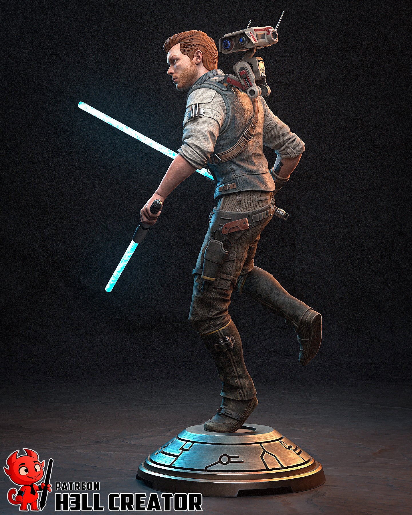 Cal Kestis | 3D Printed Resin Model | Unpainted or Hand-Painted