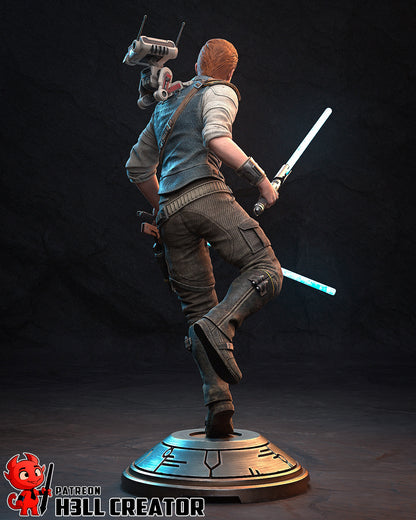 Cal Kestis | 3D Printed Resin Model | Unpainted or Hand-Painted