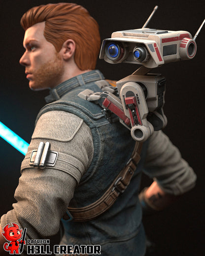 Cal Kestis | 3D Printed Resin Model | Unpainted or Hand-Painted
