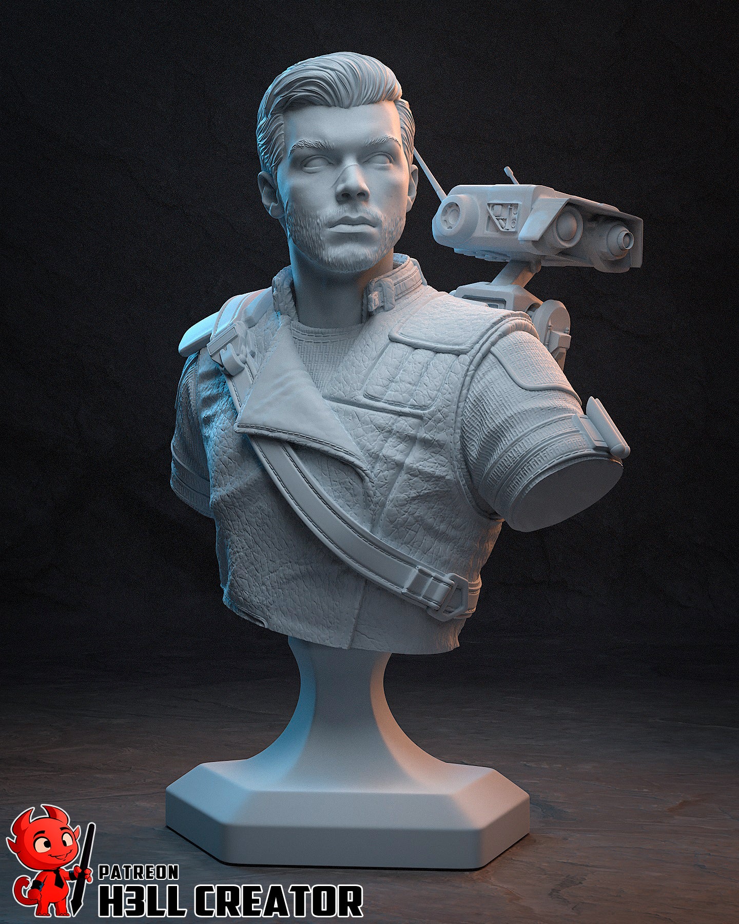Cal Kestis | 3D Printed Resin Model | Unpainted or Hand-Painted