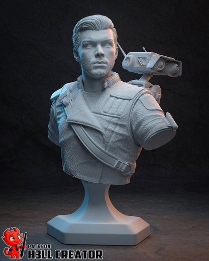 Cal Kestis | 3D Printed Resin Model | Unpainted or Hand-Painted