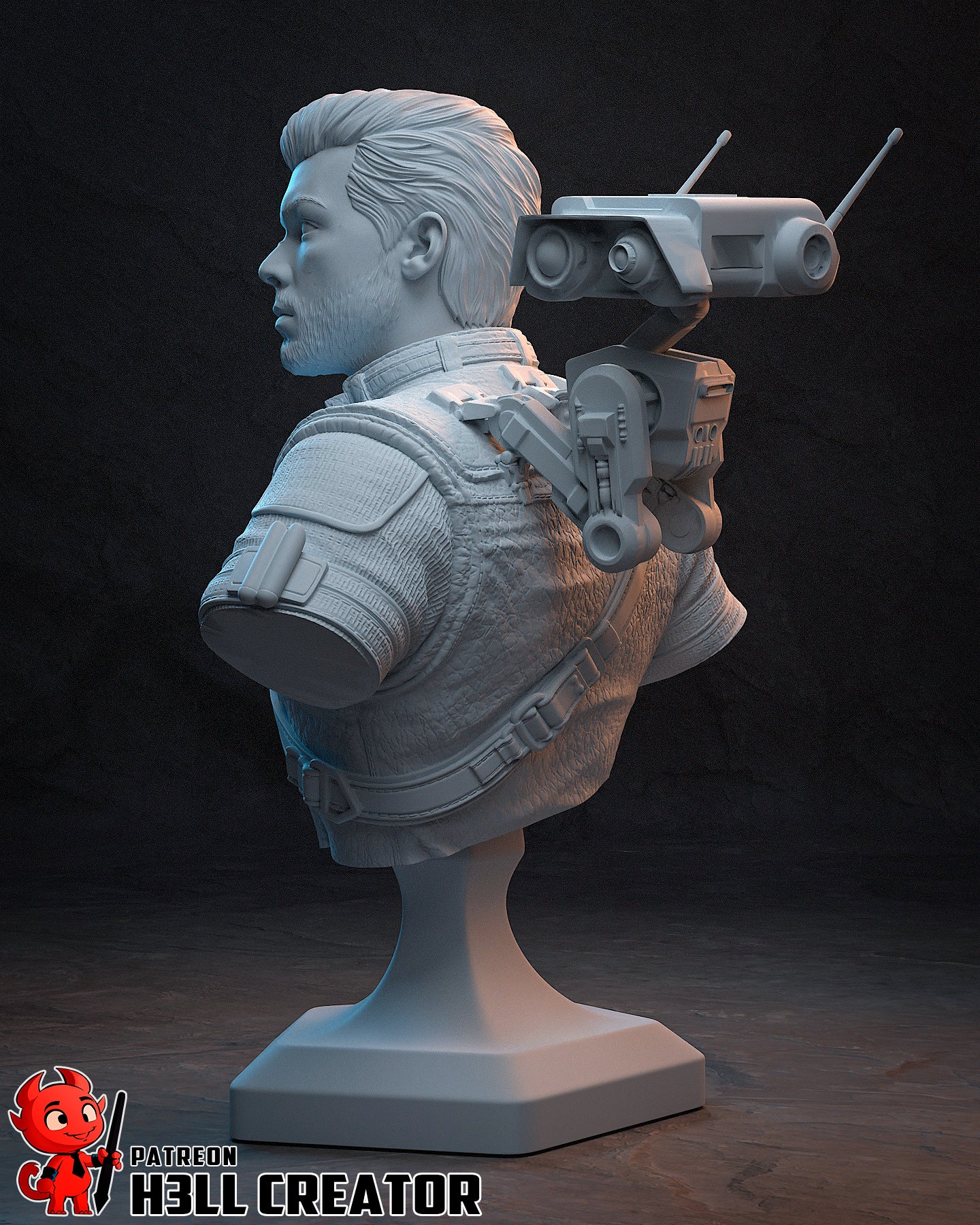 Cal Kestis | 3D Printed Resin Model | Unpainted or Hand-Painted
