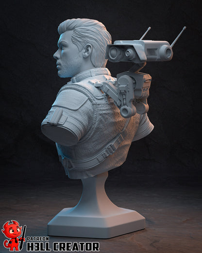 Cal Kestis | 3D Printed Resin Model | Unpainted or Hand-Painted
