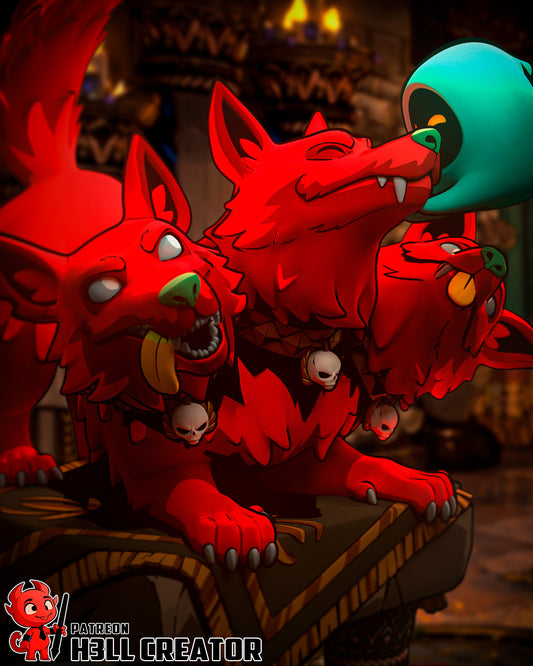 Cerberus | 3D Printed Resin Model | Unpainted or Hand-Painted