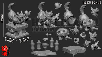 Cerberus | 3D Printed Resin Model | Unpainted or Hand-Painted
