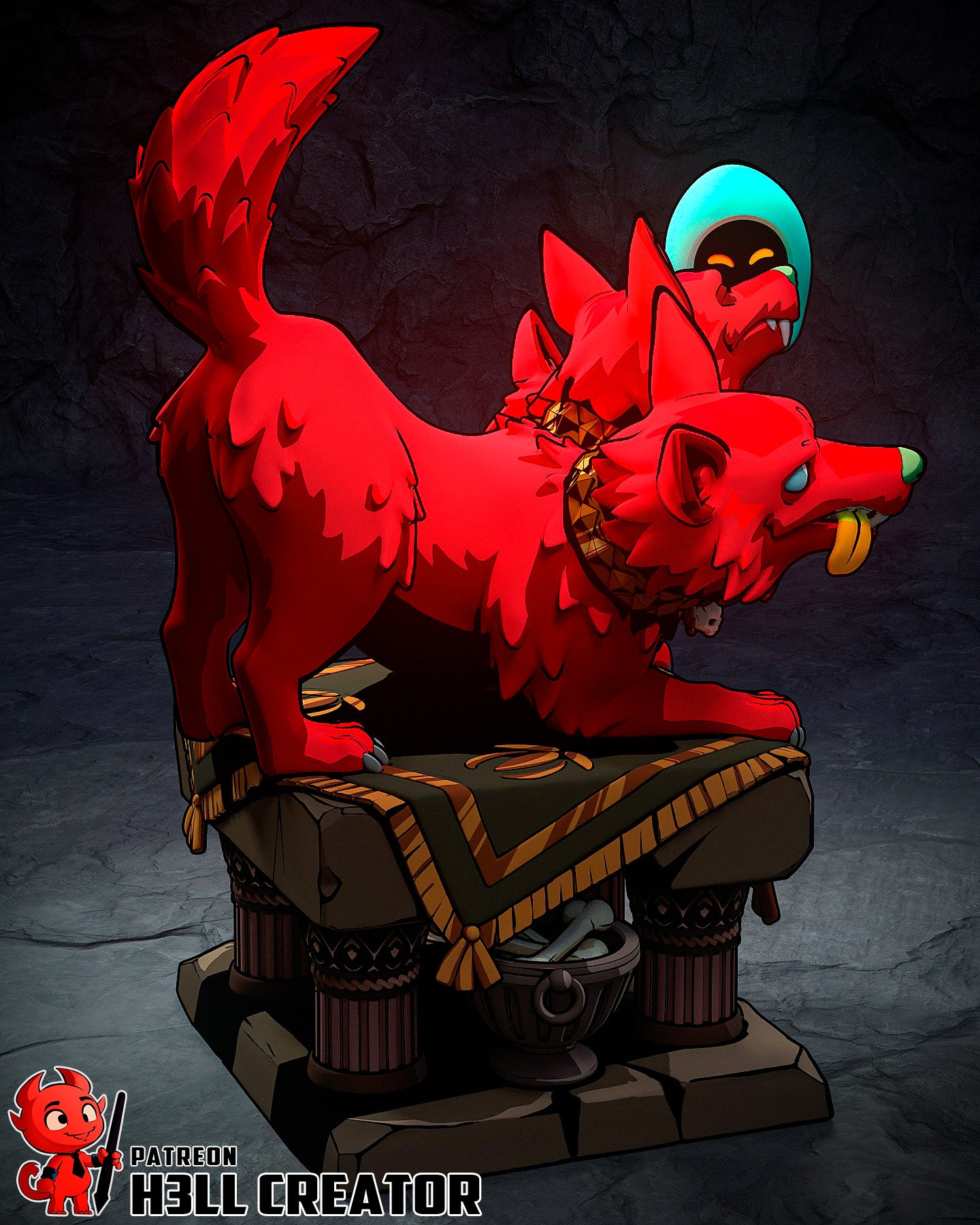 Cerberus | 3D Printed Resin Model | Unpainted or Hand-Painted