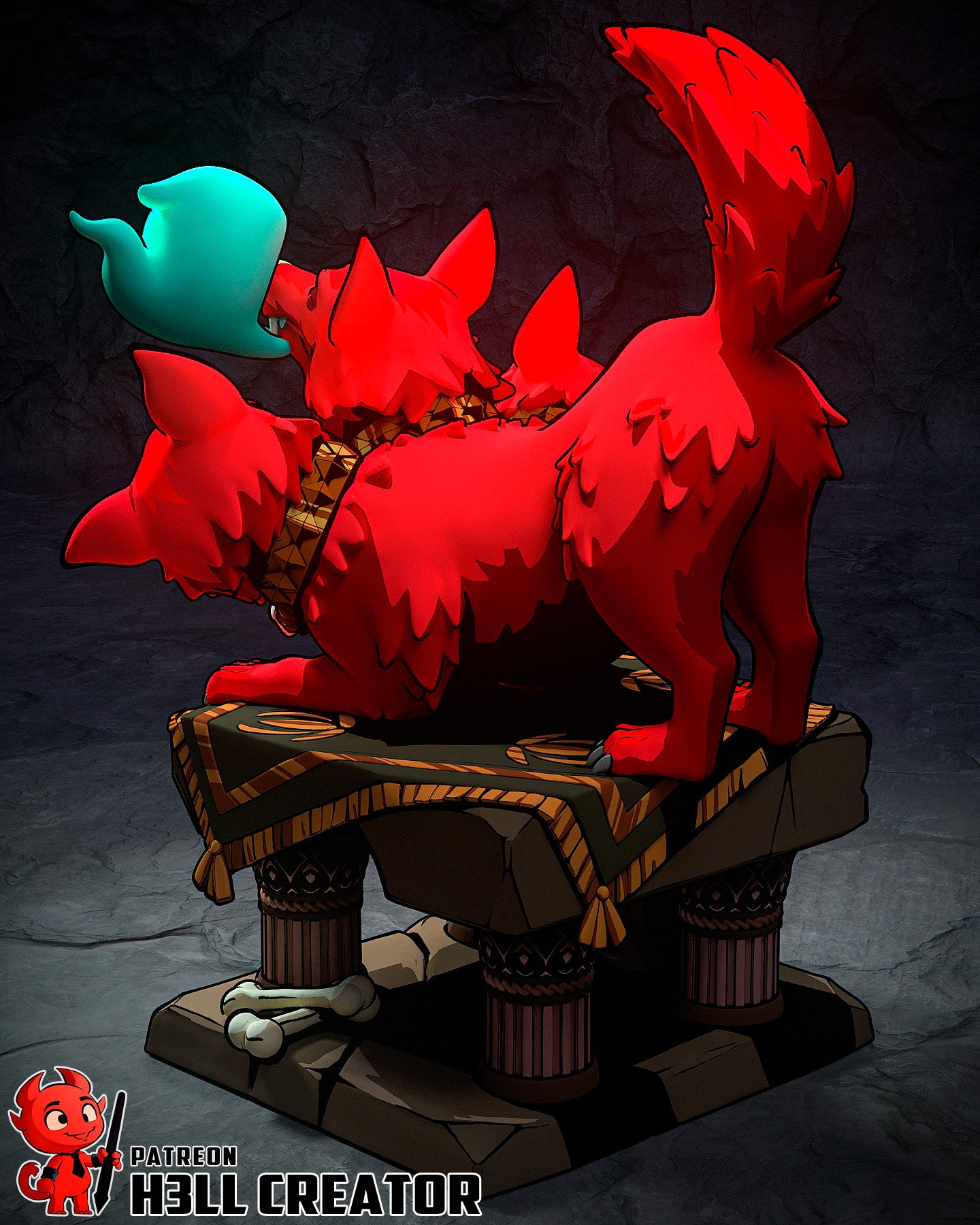 Cerberus | 3D Printed Resin Model | Unpainted or Hand-Painted