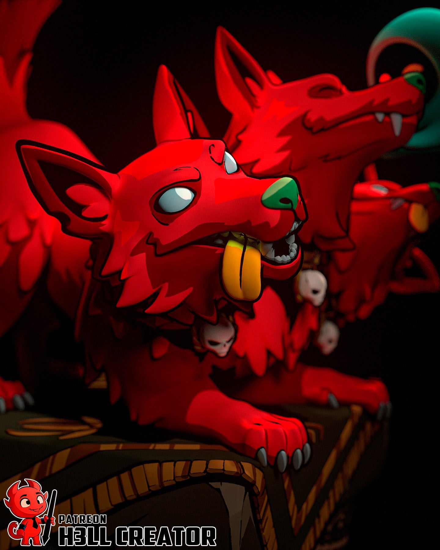 Cerberus | 3D Printed Resin Model | Unpainted or Hand-Painted
