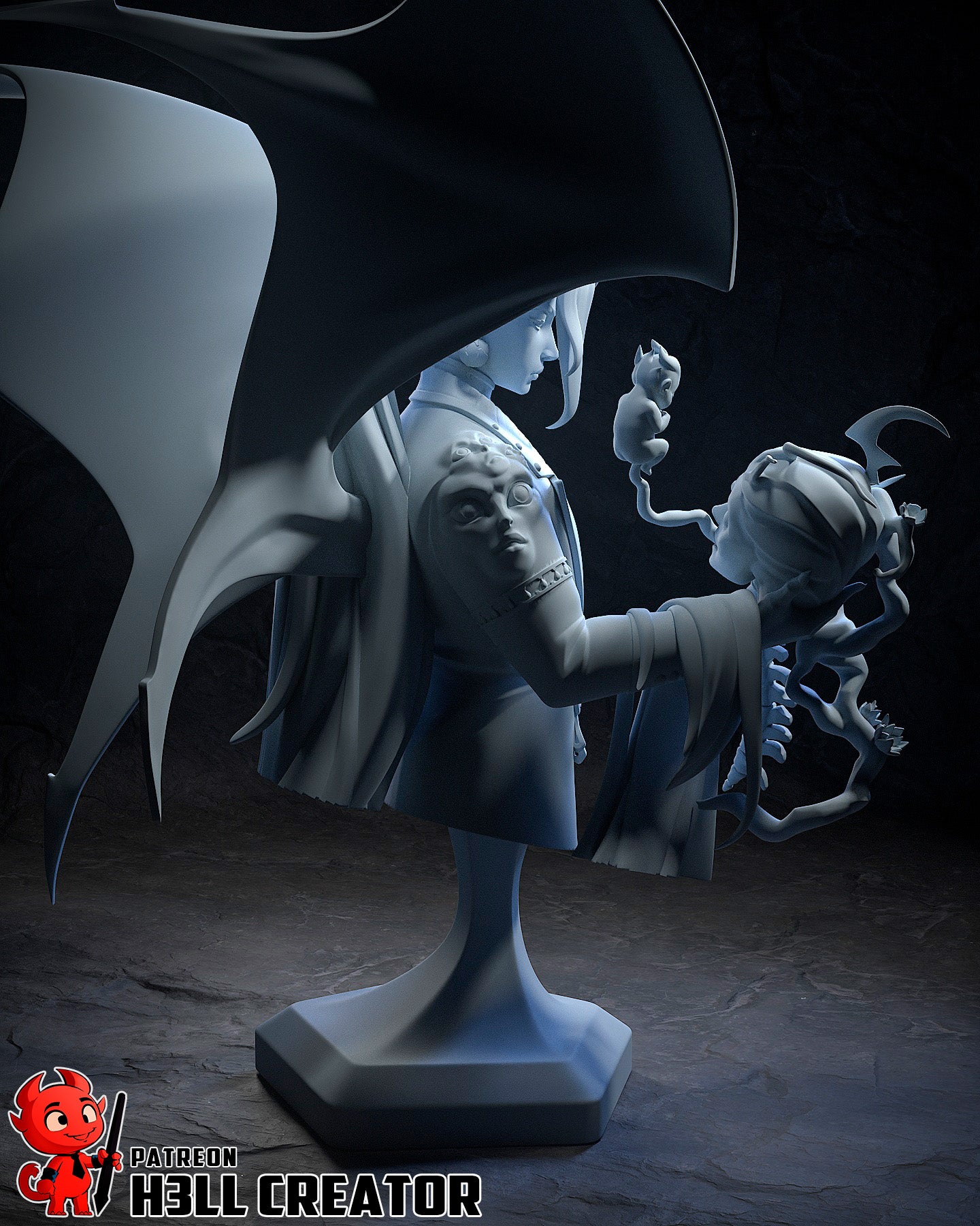 Chaos | 3D Printed Resin Model | Unpainted or Hand-Painted