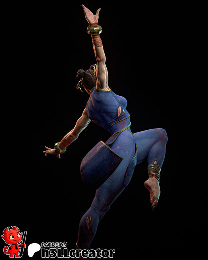 Chun Li | 3D Printed Resin Model | Unpainted or Hand-Painted