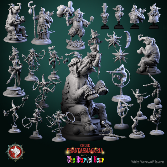 Dungeons and Dragons Models - Cirque Phantasmagoria / The Marvel Hour - Set by White Werewolf Tavern