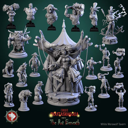 Dungeons and Dragons Models - Cirque Phantasmagoria / The Rot Beneath - Set by White Werewolf Tavern