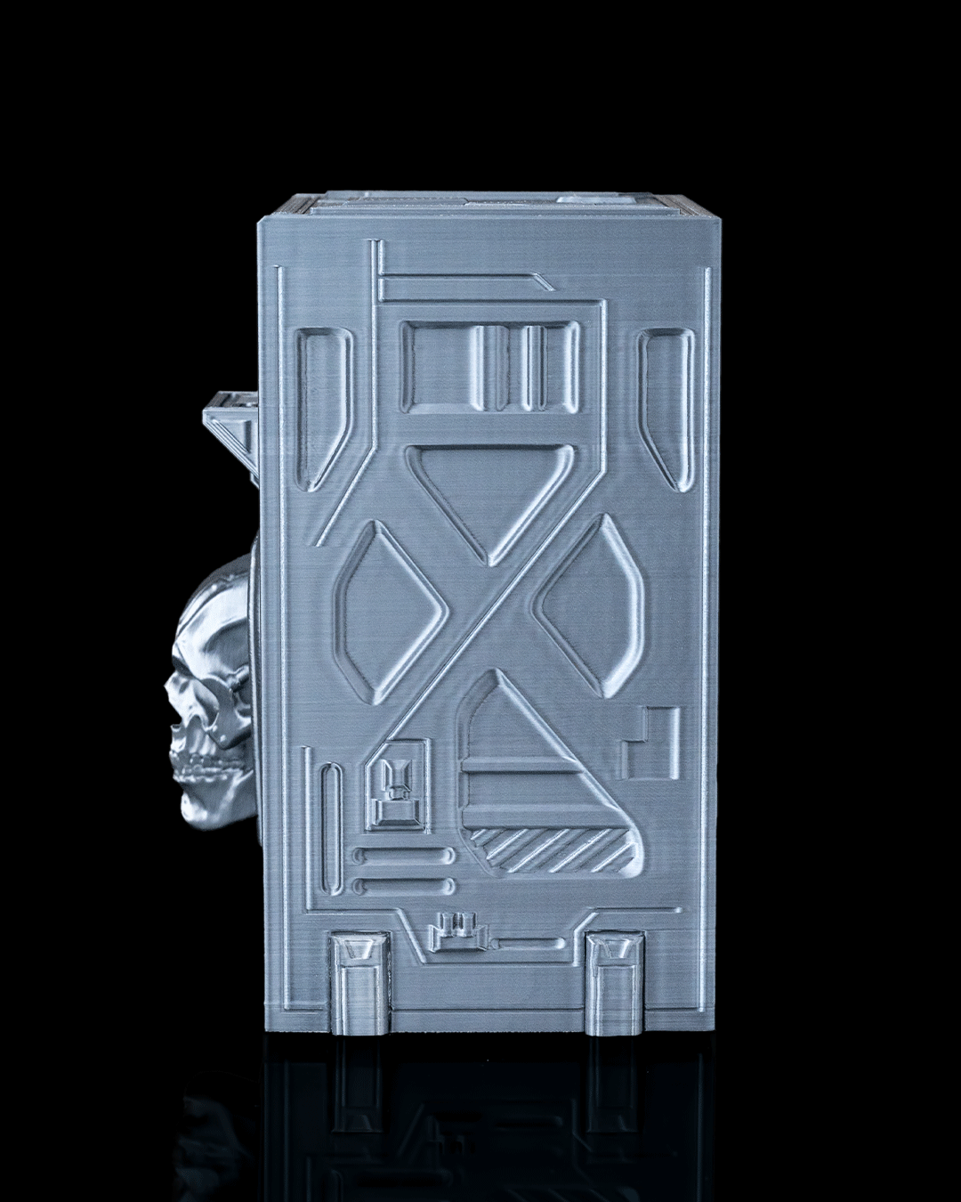 Core Decay Deck Box  | 3D Printed TCG Storage | Gothic Cyberpunk style