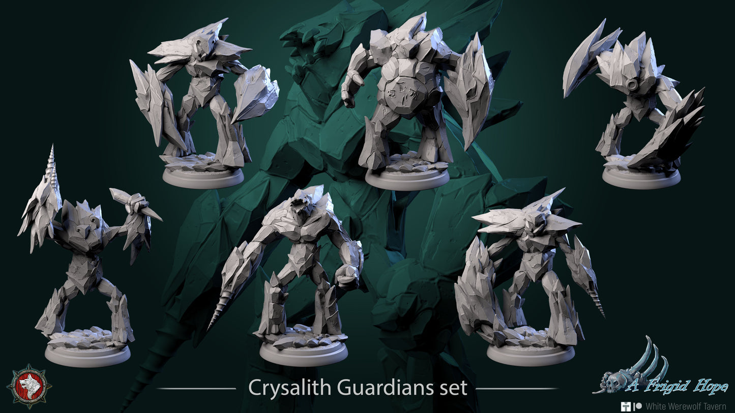 Crysalith Guardians - Resin Model - Medium / Large Scale for DnD/Pathfinder/Etc