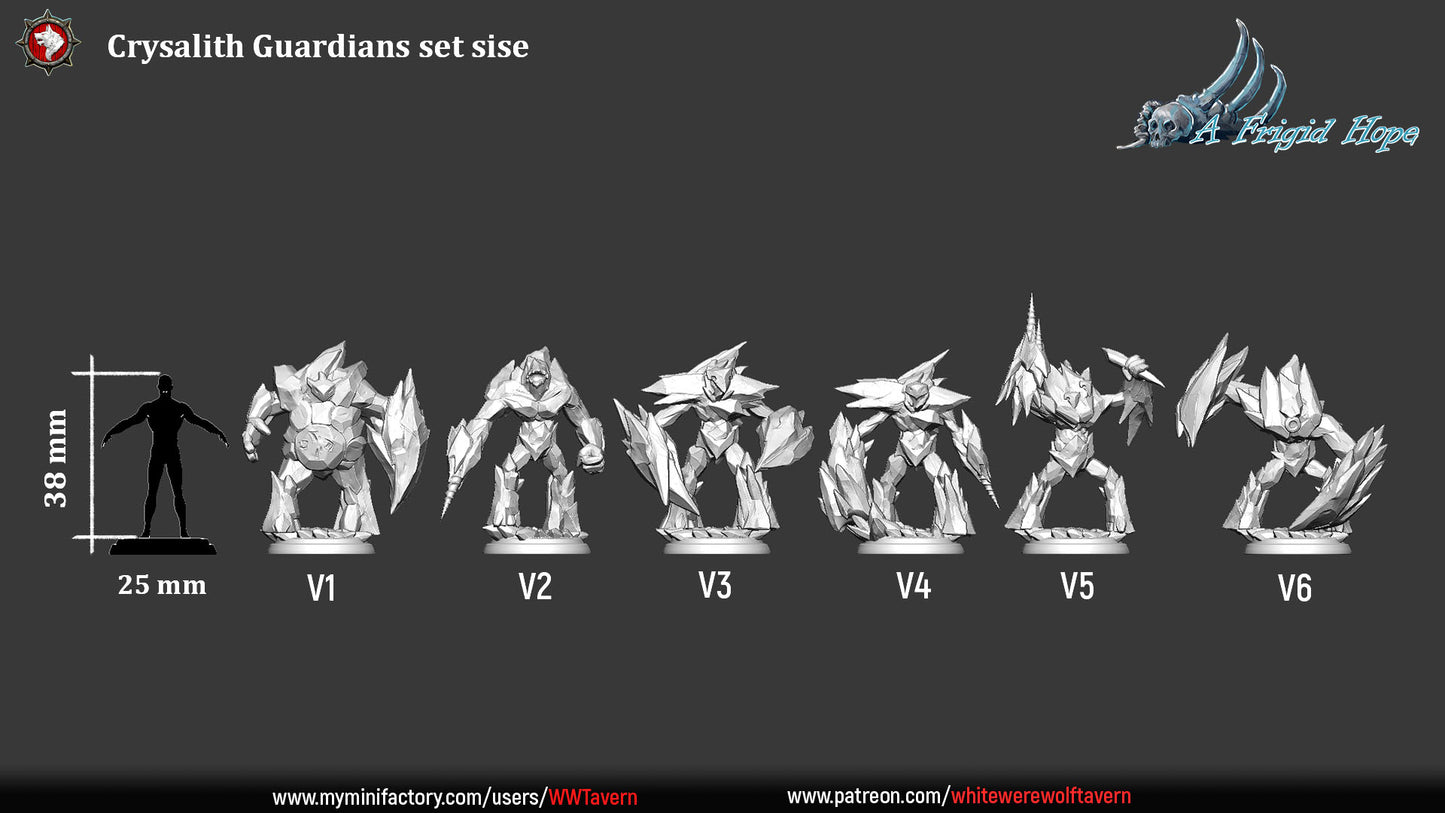 Crysalith Guardians - Resin Model - Medium / Large Scale for DnD/Pathfinder/Etc