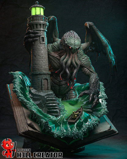 Cthulhu | 3D Printed Resin Model | Unpainted or Hand-Painted