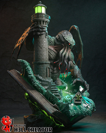 Cthulhu | 3D Printed Resin Model | Unpainted or Hand-Painted