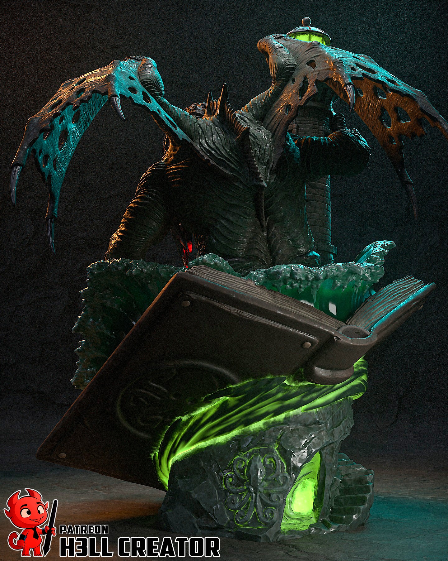 Cthulhu | 3D Printed Resin Model | Unpainted or Hand-Painted
