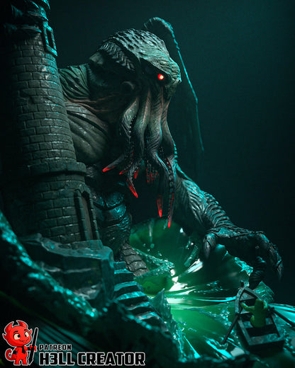 Cthulhu | 3D Printed Resin Model | Unpainted or Hand-Painted