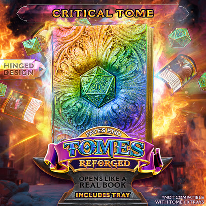 Reforged Openable Tome Storage & Dice Tower - Perfect for Card Games / Dungeons and Dragons etc