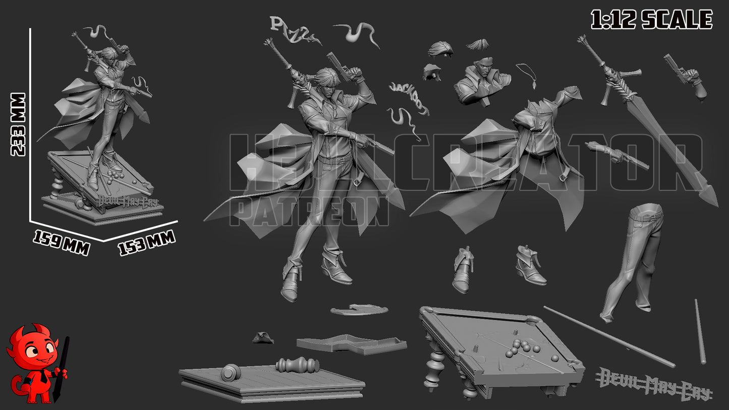 Dante | 3D Printed Resin Model | Unpainted or Hand-Painted