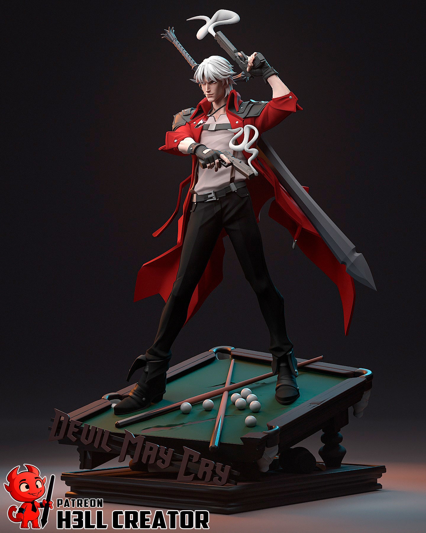 Dante | 3D Printed Resin Model | Unpainted or Hand-Painted