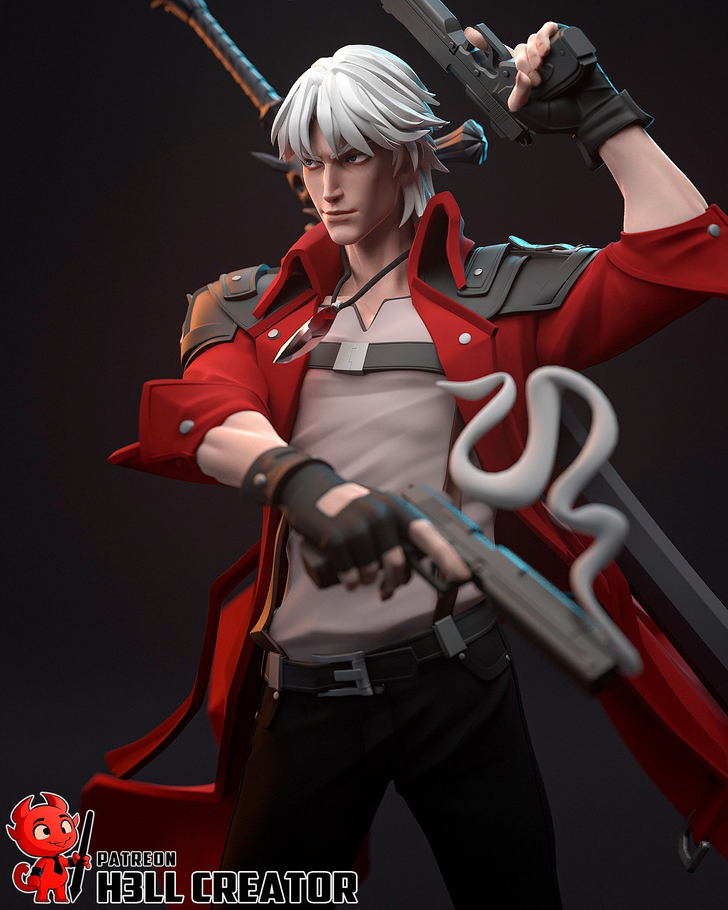 Dante | 3D Printed Resin Model | Unpainted or Hand-Painted