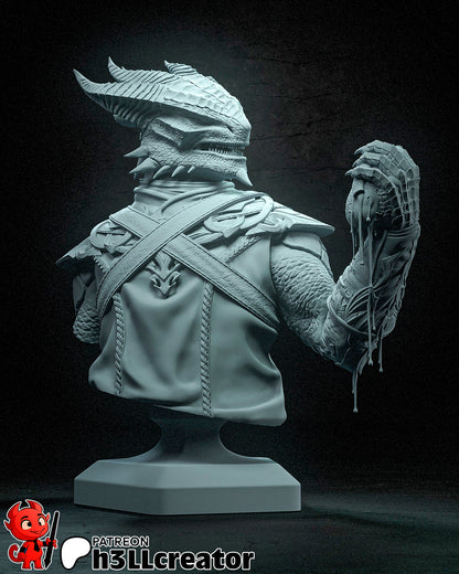 Dark Urge Bust | Baldur's Gate 3 (fan art) | Resin 3d Printed | High Detail and Quality
