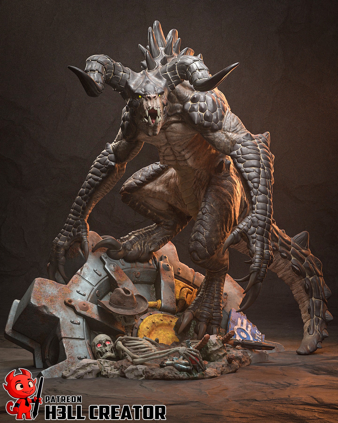 Deathclaw | 3D Printed Resin Model | Unpainted or Hand-Painted