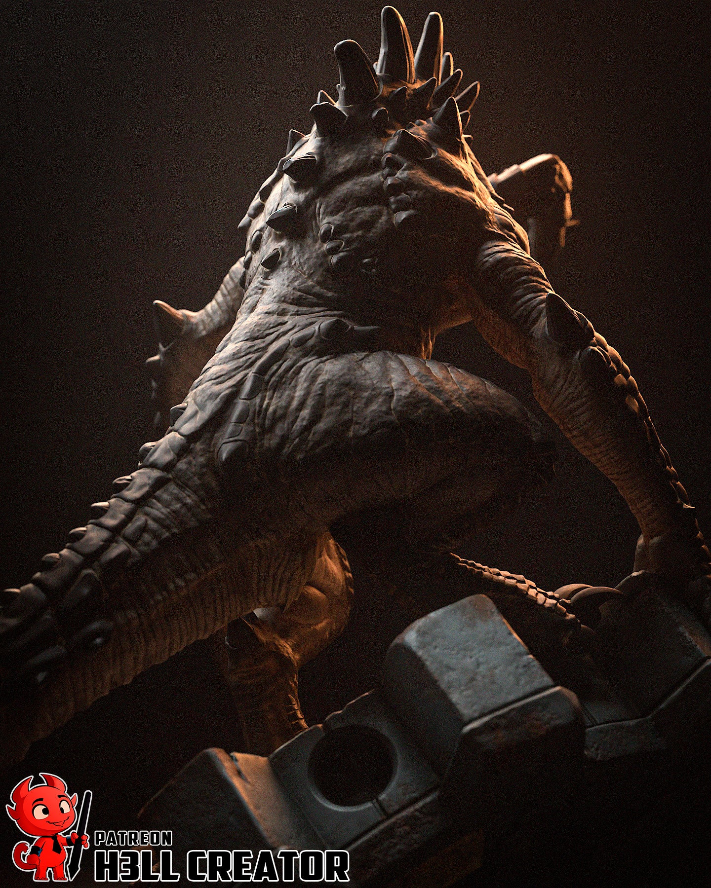 Deathclaw | 3D Printed Resin Model | Unpainted or Hand-Painted