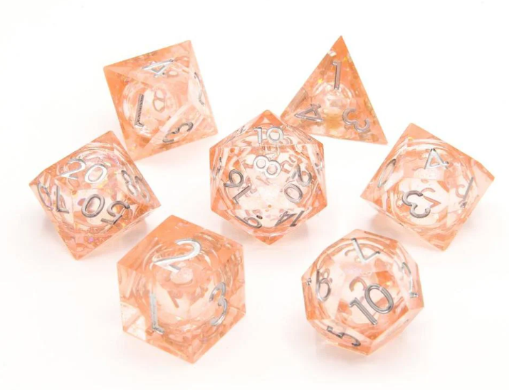 Resin Liquid Core Dice | 7 Piece Set