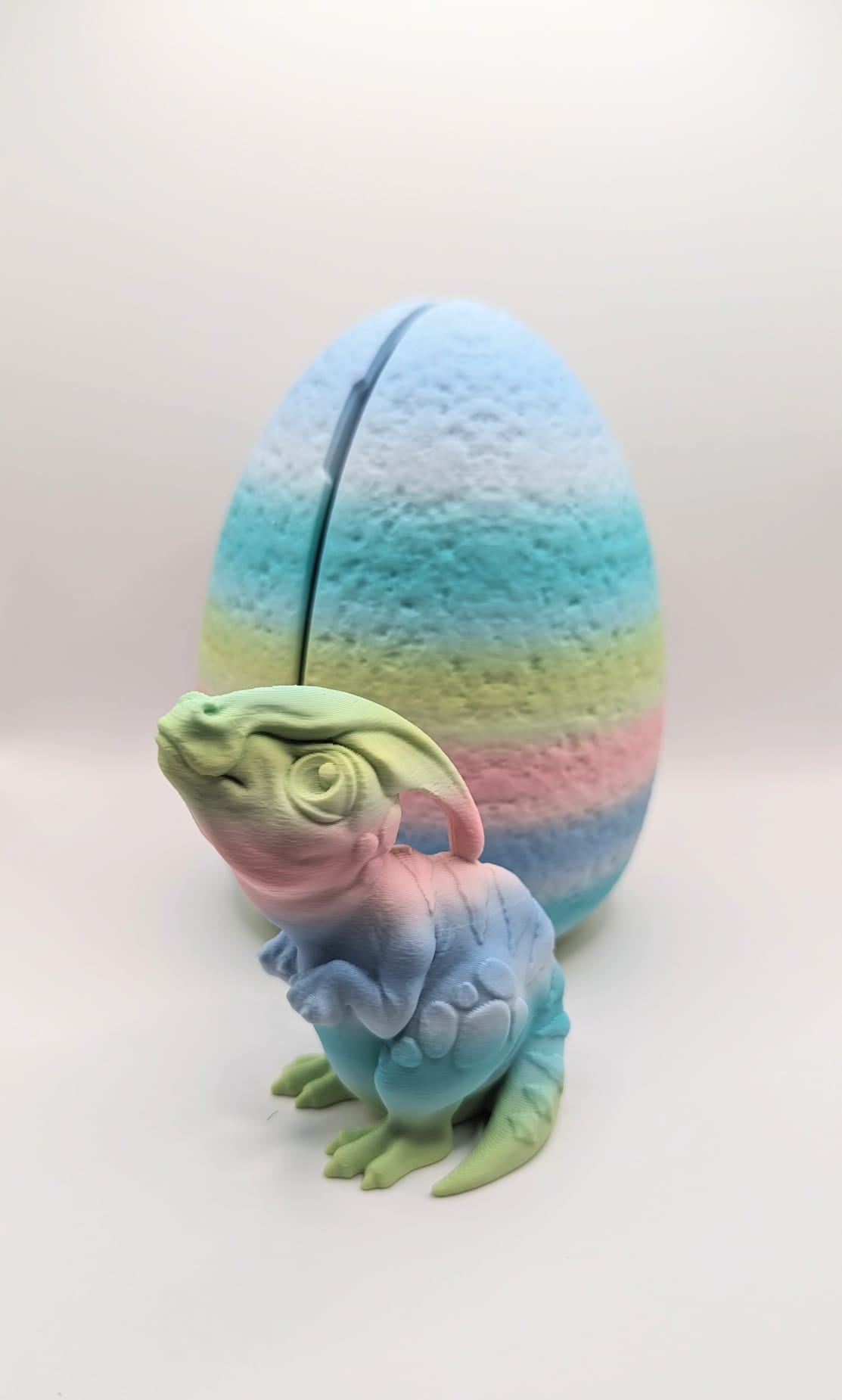 Dinosaur Egg with Dinosaur inside! - 3D Printed