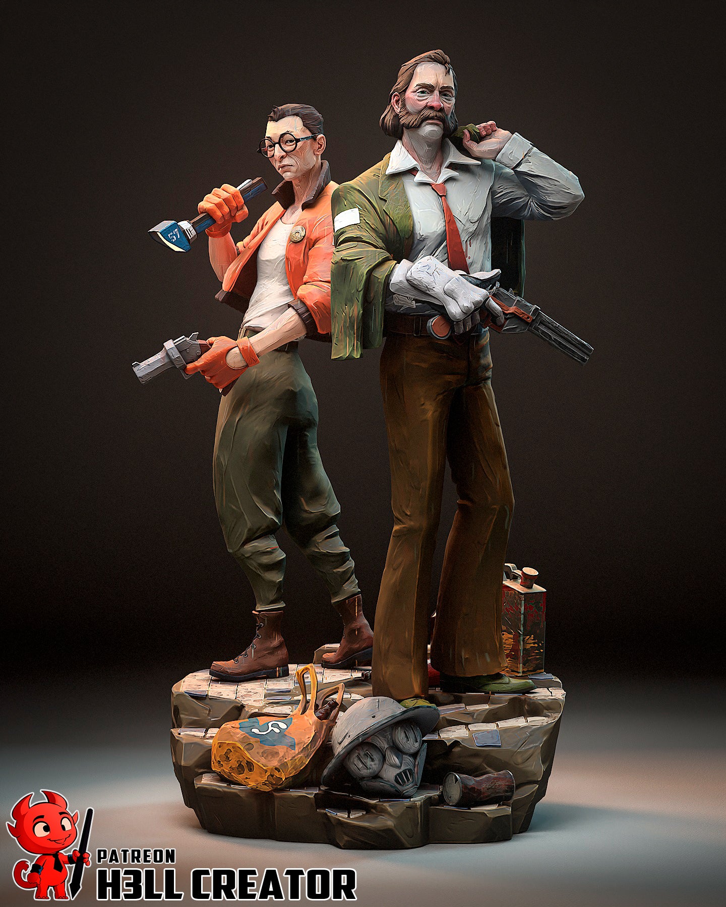 Disco Elysium | 3D Printed Resin Model | Unpainted or Hand-Painted