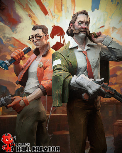 Disco Elysium | 3D Printed Resin Model | Unpainted or Hand-Painted