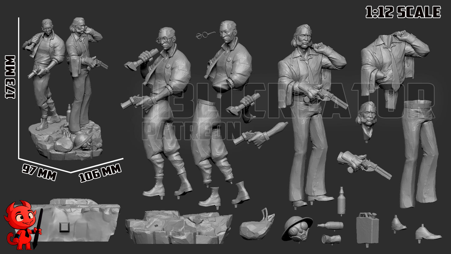 Disco Elysium | 3D Printed Resin Model | Unpainted or Hand-Painted