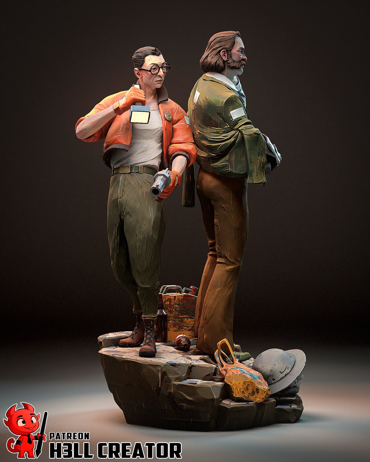 Disco Elysium | 3D Printed Resin Model | Unpainted or Hand-Painted