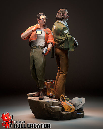 Disco Elysium | 3D Printed Resin Model | Unpainted or Hand-Painted