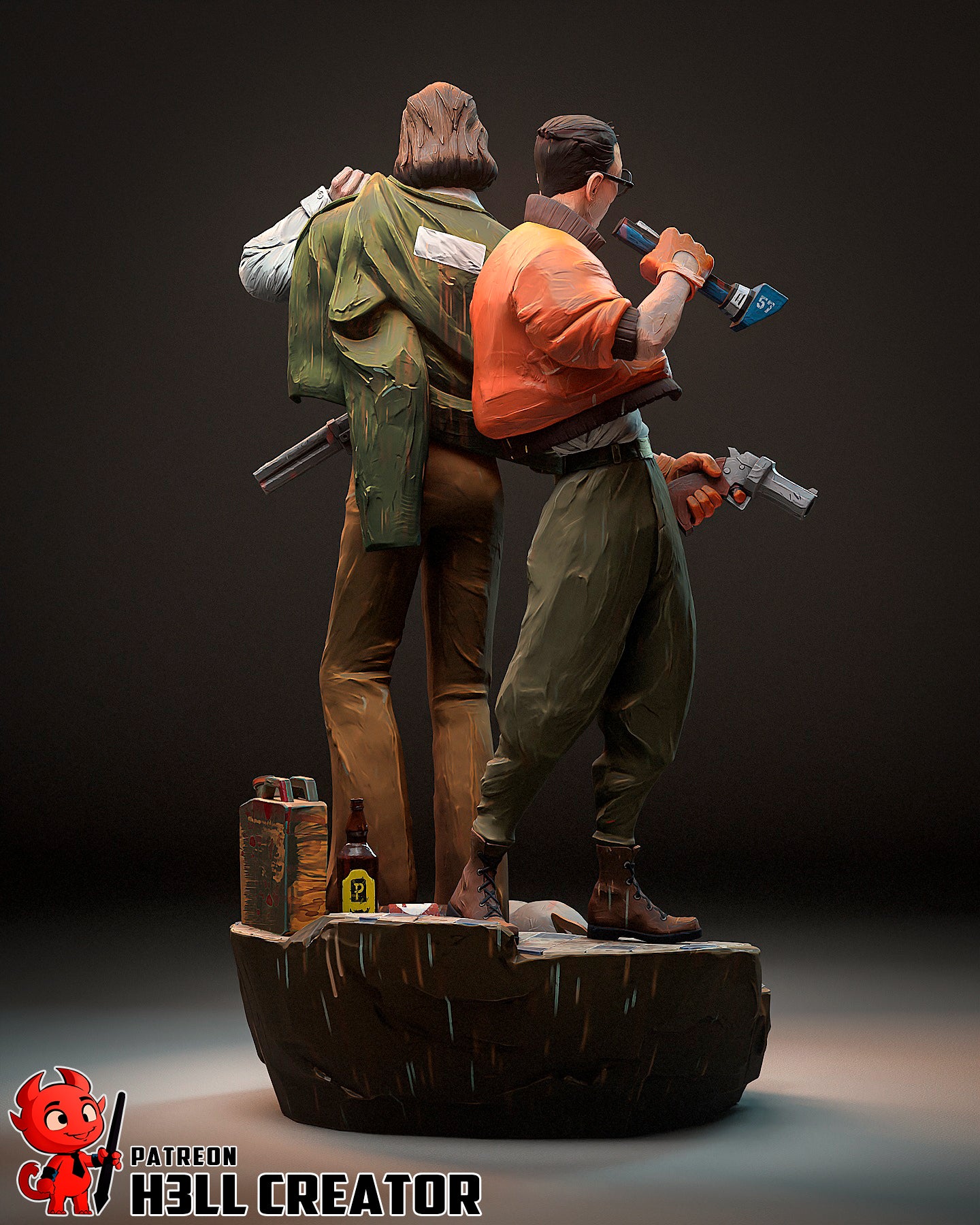 Disco Elysium | 3D Printed Resin Model | Unpainted or Hand-Painted