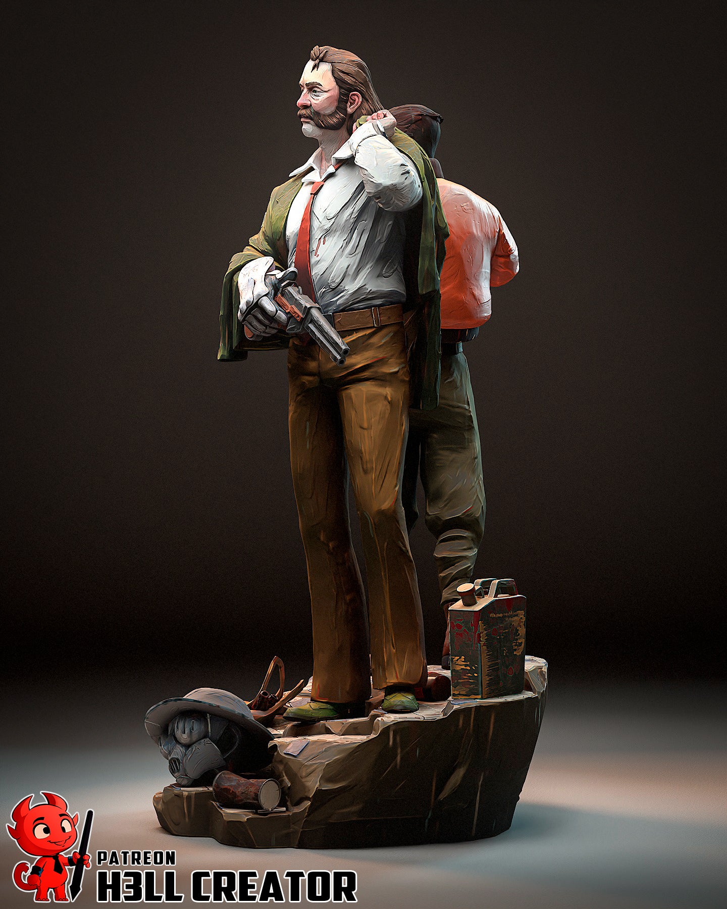 Disco Elysium | 3D Printed Resin Model | Unpainted or Hand-Painted