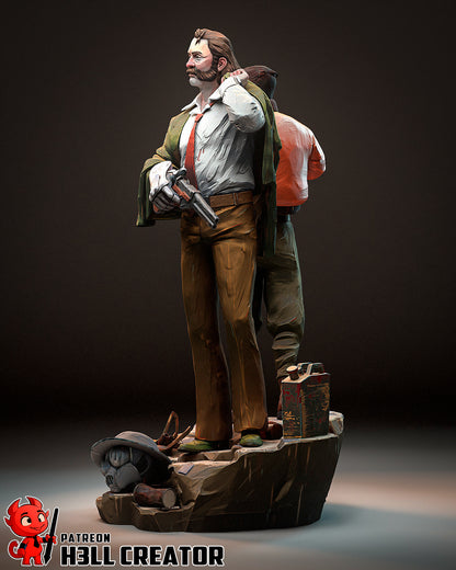 Disco Elysium | 3D Printed Resin Model | Unpainted or Hand-Painted