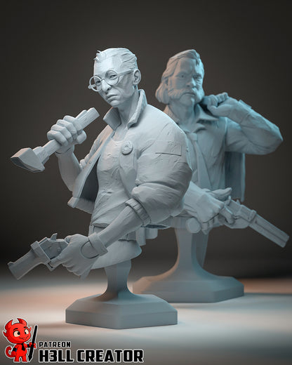 Disco Elysium | 3D Printed Resin Model | Unpainted or Hand-Painted