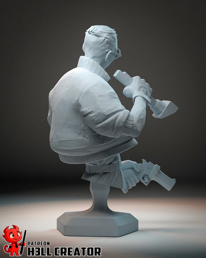 Disco Elysium | 3D Printed Resin Model | Unpainted or Hand-Painted