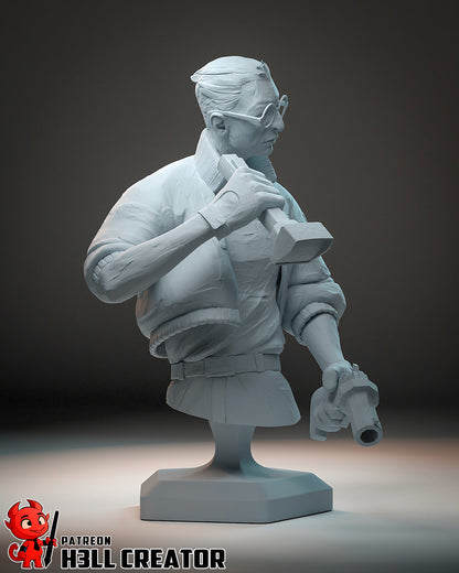 Disco Elysium | 3D Printed Resin Model | Unpainted or Hand-Painted