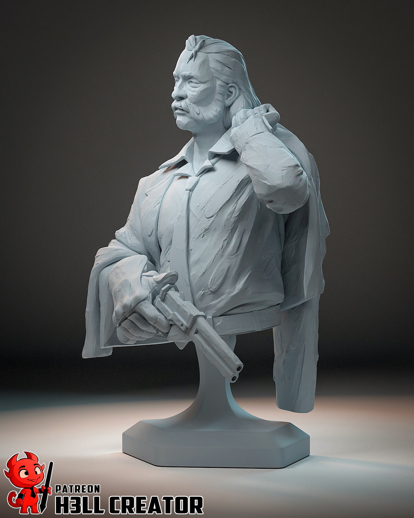 Disco Elysium | 3D Printed Resin Model | Unpainted or Hand-Painted
